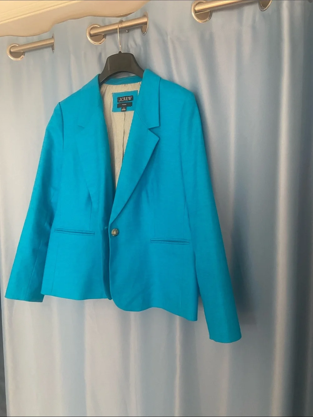 J. Crew Teal Parke single button Blazer, size 18 NWOT